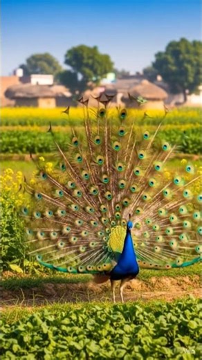 Peacock dancing display explained ☺️😍🎵#wildlife #animalbehavior