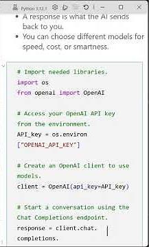 Your First OpenAI Chat Prompt in Python Explained