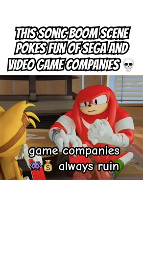 This Sonic Boom Scene Pokes fun of SEGA and Video Game Companies 💀 #sonic #shorts #memes