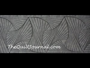 Twisted Triangle Free Motion Quilting Ruler Work Design Video