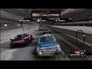 NASCAR 09 - Online Gameplay - 8 Player - 16 Laps - Daytona Coke Zero 400 w/Boogs55 | HD