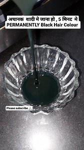 Kitchen Tips 🤔 5 minute me Instant black hair colour #hair #haircolor #instant # blackhaircolour #reels #instagramreels #instanthaircolour #fasthaircolour | Kitchen Aapke Tips Humare
