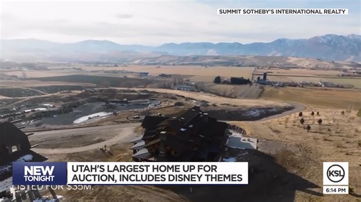 Utah's largest mansion to go up for auction