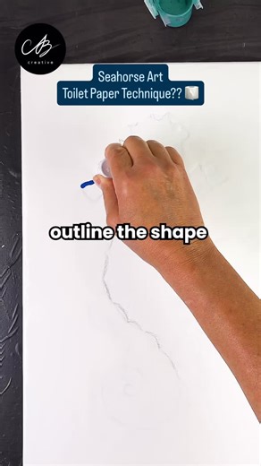 150K views · 3.2K reactions | Seahorse Art Tutorial made with Toilet Paper? 炙濫 Let me know if you enjoyed by commenting:  FULL TUTORIAL Link in Bio + Story Or Search: ‘AB Creative’ on YT ▶️ | AB Creative | Facebook