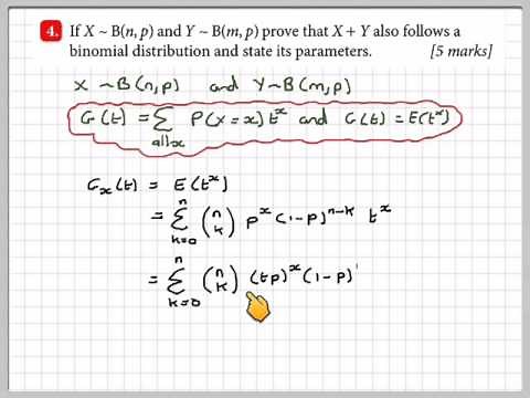 The sum of two binomial distributions