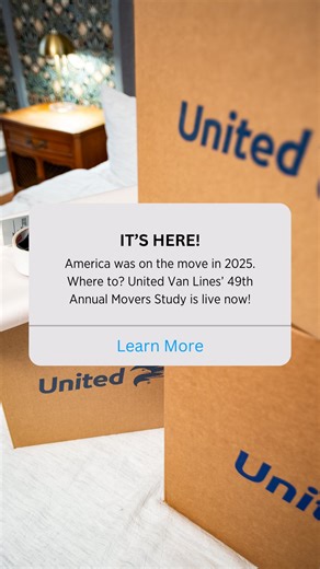 America kept moving in 2025! 🚛 Wondering where people landed? The results are in—check out the top inbound and outbound states from our 49th Annual National Movers Study. Explore the where and the why at the link in our bio. | United Van Lines