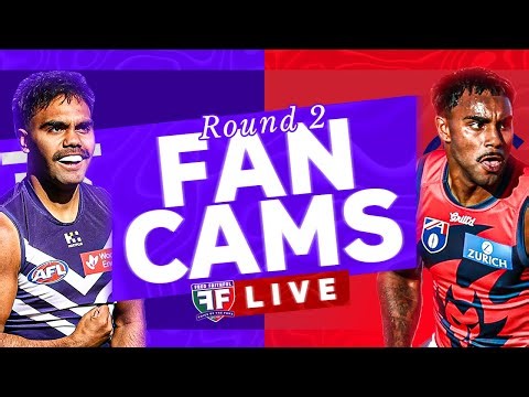 FAN CAMS LIVE | Fremantle vs Melbourne | AFL Round 2 2026
