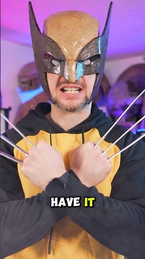 Making A Cardboard Wolverine Mask! #xmen #epiccardboardprops