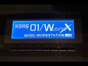 Korg 01/W Pro X File-A factory demo - Stephen Kay