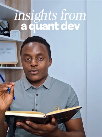 Insights from a Quant Developer 1. Spend your first 2 years mastering the fundamentals. Not frameworks. Not trends. Fundamentals. Math, logic, data structures, problem-solving, these compound harder than anything else in tech. 2. Increase your social capital. Some of the best roles in tech don’t live on job boards. They move through networks, referrals, conversations, and reputation. If no one knows you, those roles might as well not exist. Talent gets you in the game. Fundamentals keep you rele