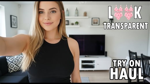4K black Transparent Mesh Lingerie Try-On Haul | Micro Bikini + Summer Dress Review 2025 Eps 2