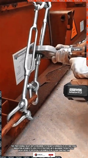 Turnbuckle System: Locking Heavy Structures With HighTension Rigid Seamless #tool #tools #innovation