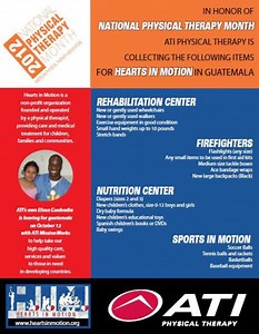 ATI Physical Therapy celebrates National Physical Therapy Month with educational initiatives and support for Hearts in Motion