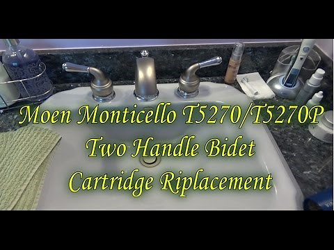 Plumbing Repairs: How To Replace Moen T5270/T5270P Monticello Two Handle Bidet Cartridge