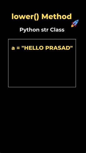 2. lower() method in String class | Python
