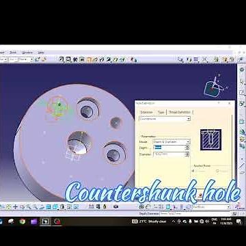 Countersunk Hole CATIA V5 | Flush Screw Design 🔥 | #youtubeshorts #cad