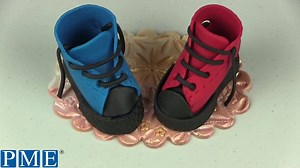 4.6K views · 59 reactions | Learn how to creater Trainers/Sneakers with the JEM High Cut Sneakers Cutter! | PME Cake Decorating | Facebook