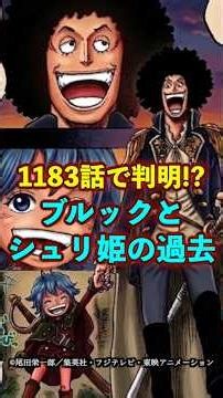 【ワンピース】1183話で明かされた“ブルックとシュリ姫の過去”がヤバい ※最新話ネタバレ注意 #ワンピース #onepiece #考察