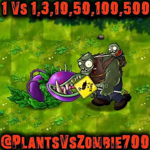 Giant Chomper Hold vs Gargantuar Zombies (1,3,10,50,100,500) #pvz #pvz2 #youtubeshorts #shorts