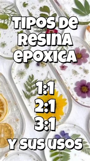 Tipos de resina y sus usos.