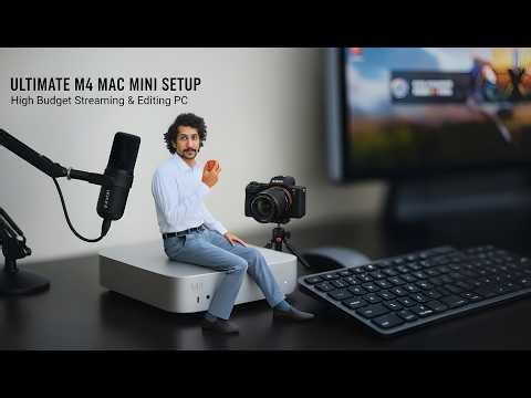The Ultimate Mac Mini M4 Streaming & Editing Setup with all Accessories