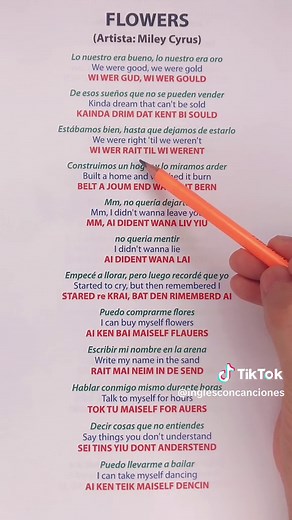 Aprende a cantar Flowers de Bruno Mars en inglés