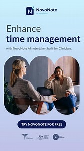 Stop spending hours on manual notes. Create a free account with NovoNote and let AI handle your documentation. | NovoPsych