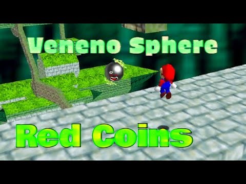 Super Mario 74 Extreme Edition - Veneno Sphere Red Coins (Savestateless)
