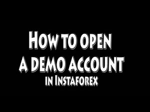 How to open a forex demo account in InstaForex