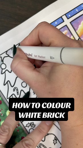 How to Colour White Brick with Alcohol Markers