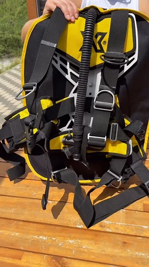 XDEEP GHOST - easy to travel and lightweight bcd - folding tutorial ✈️ #xdeep #xdeepghost #diving | XDEEP