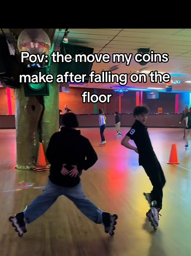 Coins Rolling Forever: POV Quarter & Dime Mishap