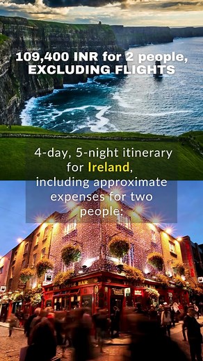 "Ireland in 4 Days, 5 Nights: Ultimate Travel Itinerary & Costs!