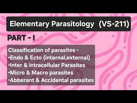 Veterinary Parasitology - Classification of Parasites #veterinaryparasitology #Parasitology
