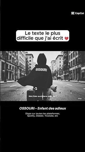 💔 Le texte le plus difficile que j'ai écrit.