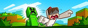 Cartoony minecraft youtube logo maker