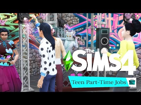 Teen Part-Time Jobs Bundle // The Sims 4 MOD REVIEW // Trailer