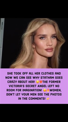 She took off all her clothes and now we can see why Statham goes crazy about her! 🤤❤️‍🔥 | Ellen Shelley