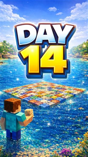 Day 14: Filling the Entire Ocean, 1 Block per Follower! #MinecraftChallenge
