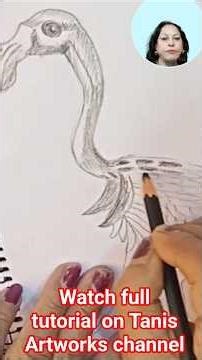How To Draw A Realistic Flamingo Bird|#short#drawing#flamingobird