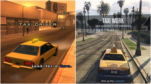 Ranking taxi missions in GTA series