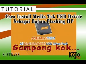 Cara Install MTK USB Driver | Media Tek Driver Universal | Flashing Tools