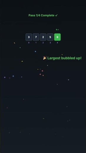 Bubble Sort 🫧 | Simplest Sorting Algorithm! #shorts