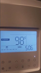 REHP control panel after turning off