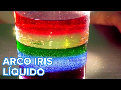 Cómo hacer un arco iris líquido | Experimento para niños