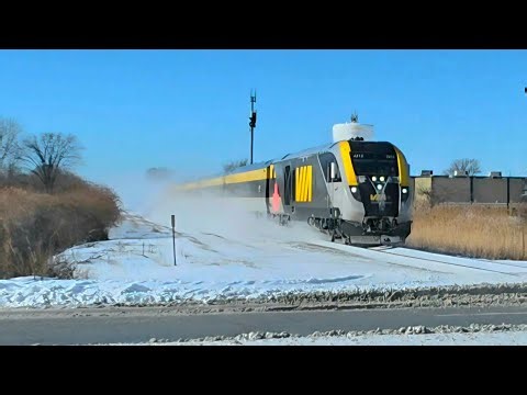 FAST VIA RAIL Train 76 departs Windsor to Toronto - 01/15/2026