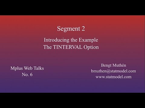 Using Mplus To Do Dynamic Structural Equation Modeling - Segment 2, Introducing the Example