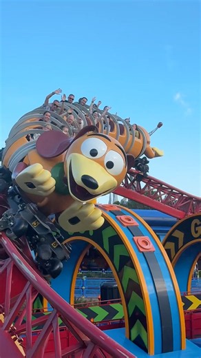 That twist on Slinky Dog Dash caught me off guard #disney #thrill #disneyparks