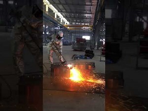 Thermic Lance cutting carbon steel
