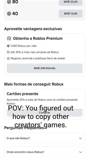 POV: You figured out how to copy other creators' games.🙂‍↕️ tutorial in my bio